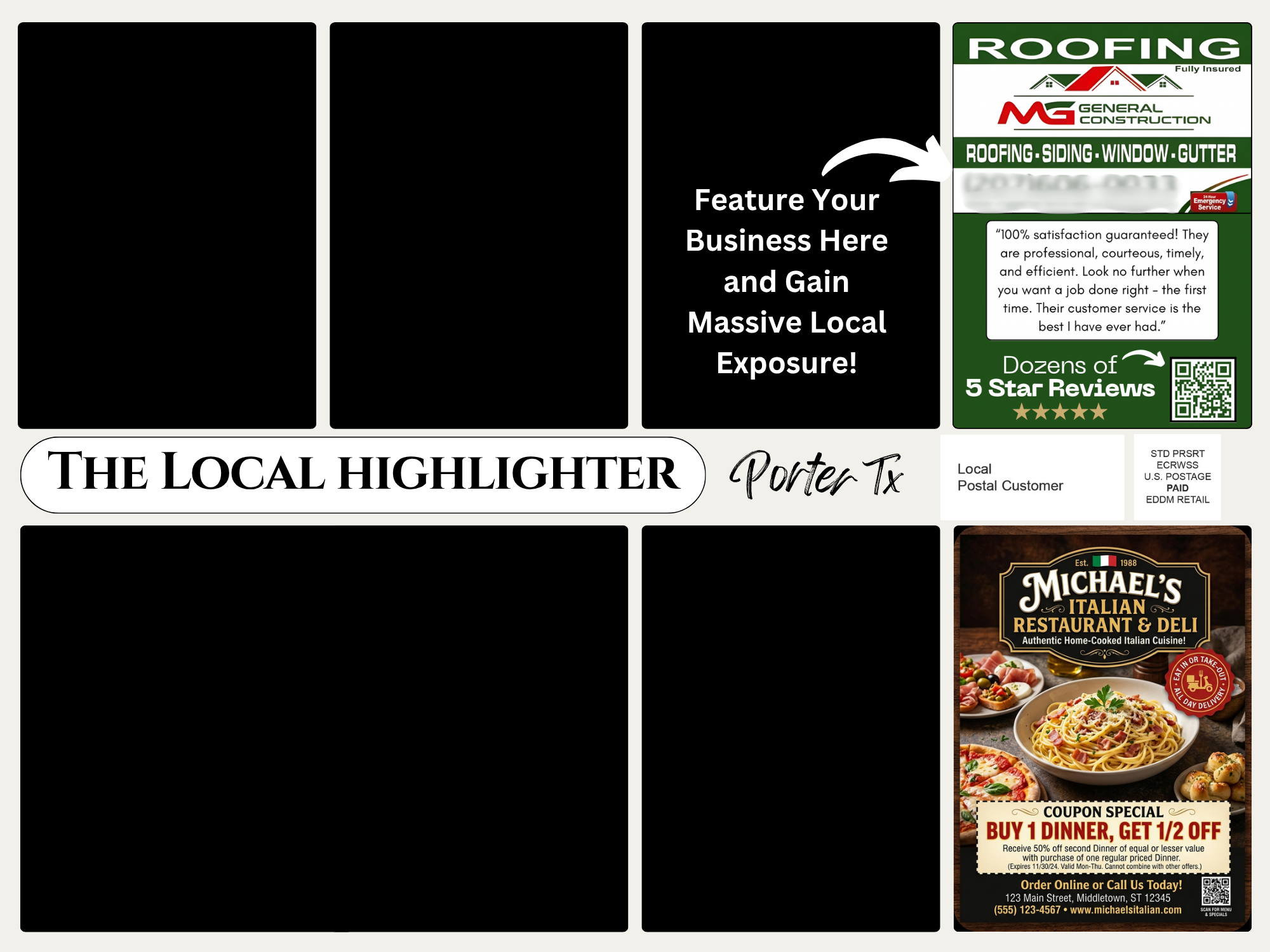 Local Highlighter postcard Huffman TX 77336